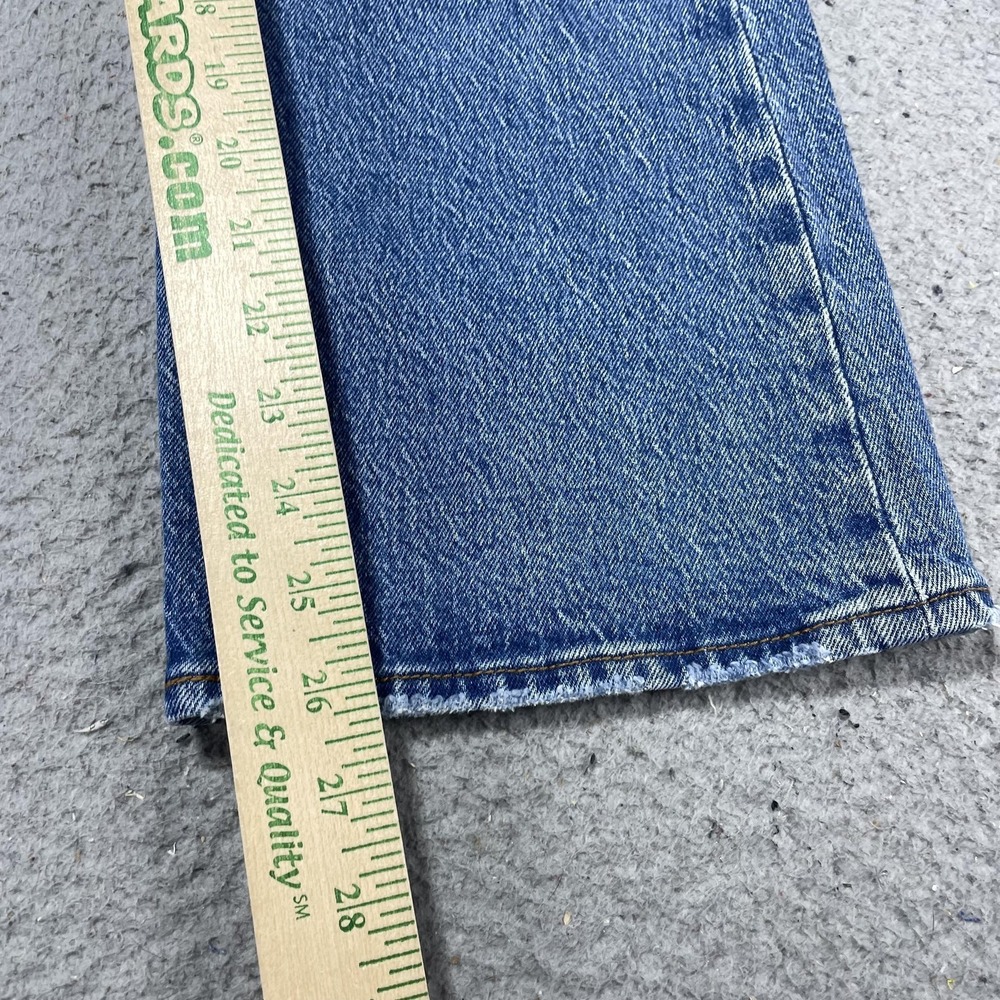 Levis Ribcage Crop Boot Jeans Womens 26 Blue Med Wash High Rise Stretch 26x26 - Picture 3 of 14